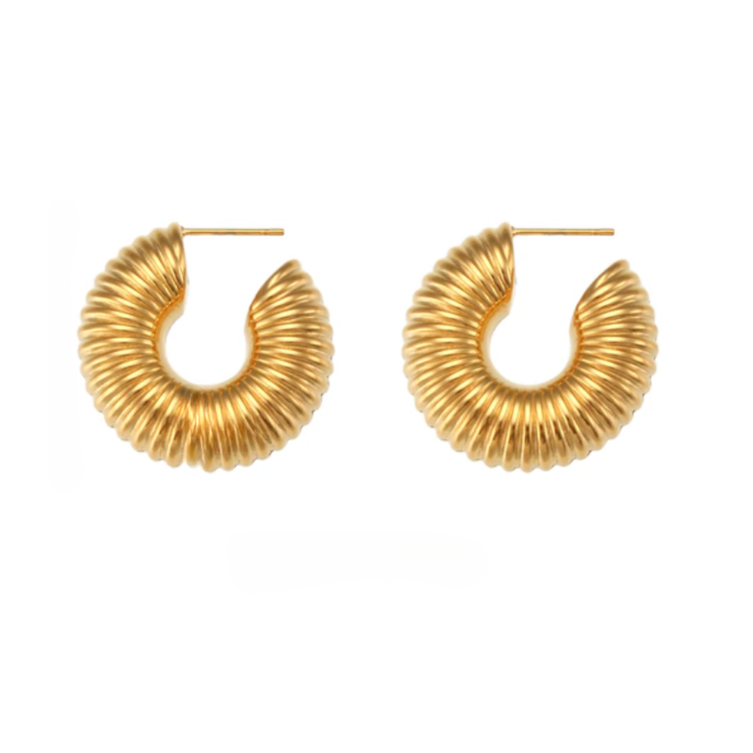 Aryel Spiral Hoops